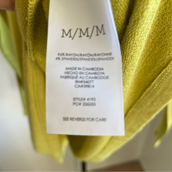 Cabi Outlet Cowl Neck Long Sleeve Green Medium - Picture 6 of 13